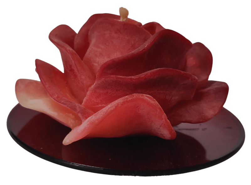 Kerze in Form einer Rose