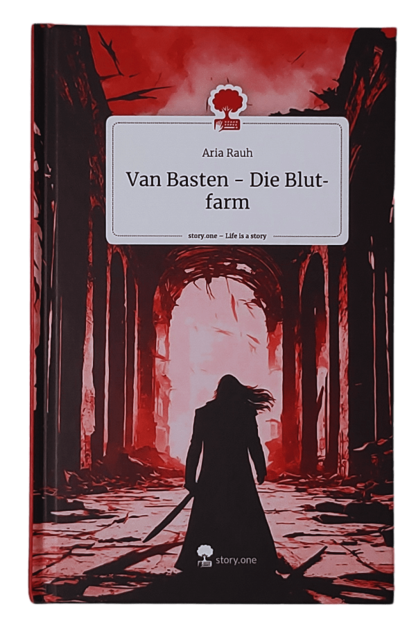 Buchcover: Mann mit langen Haaren und Mantel hält ein Schwert und sieht zu einer Pforte.